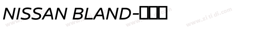 NISSAN BLAND字体转换